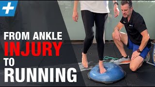 Lateral Ankle Sprain Rehab FROM INJURY TO RUNNING [upl. by Sukramaj]