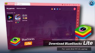 Download BlueStacks Lite Version For Low End PC Without Graphics Card [upl. by Oskar]