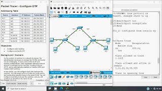 355 Packet Tracer  Configure DTP [upl. by Jezabella]