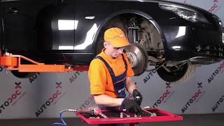 How to change Front Anti Roll Bar Link on BMW 5 E60 TUTORIAL  AUTODOC [upl. by Swiercz]