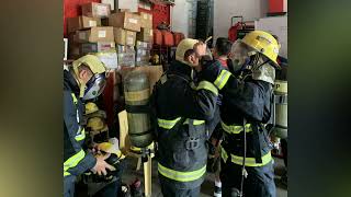 SCBA Proficiency and Hazmat Awareness Training  News Report  BFPtv [upl. by Seftton]