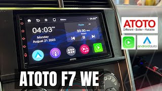 ATOTO F7 WE  FULL In Depth Review and INSTALL  APPLE CARPLAY ANDROID AUTO Universal Car Stereo [upl. by Woodford741]