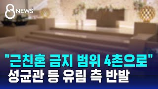 quot근친혼 금지 범위 4촌으로quot…quot사회 근간 흔들려quot  SBS 8뉴스 [upl. by Anaihsat]