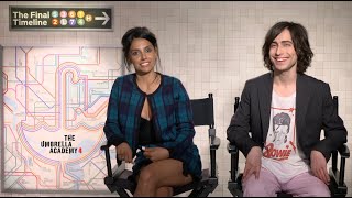 Instinct Interview with Aidan Gallagher amp Ritu Arya The Umbrella Academy Season 4 [upl. by Hatty]