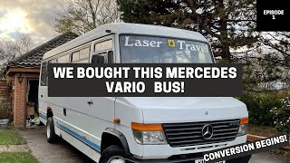 Mercedes Vario Campervan Conversion The Journey Begins  Van Build Series Ep1 [upl. by Eilak364]