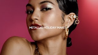 Holiday How To Metallic Party Makeup  MAC Cosmetics [upl. by Funda]