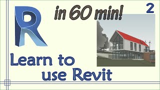 Revit  Complete Tutorial for Beginners  Learn to use Revit in 60 minutes  Part 2 [upl. by Rives]