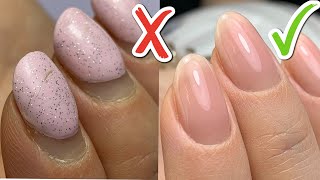 Hard Gel Nail Overlay Dos and Donts  Nail Shape Transformation [upl. by Nohcim]