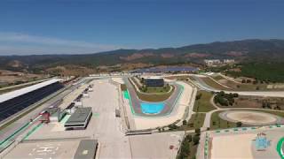 Aerial view 4K  Autódromo Internacional do Algarve  Racing Circuit  Portimão [upl. by Arehahs]