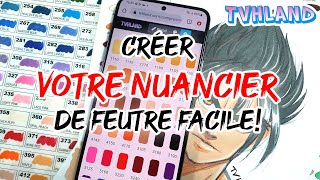 Créer son nuancier de feutre facile  Copic Promarker  Graph It  twinmarker [upl. by Atcele]