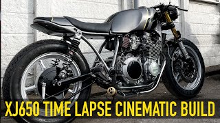 Yamaha XJ650 Cafe Racer Build Cinematic Timelapse by Jish [upl. by Artemus]