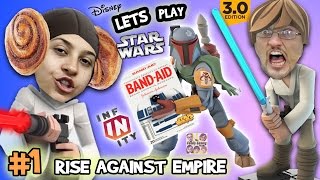 Lets Play DISNEY INFINITY 30  STAR WARS Boo Boo Fett amp Cranky Chase RISE AGAINST THE EMPIRE 1 [upl. by Akerley]