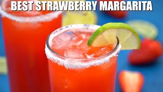 How to Make Strawberry Margarita  Sweet and Savory Meals [upl. by Llevad]