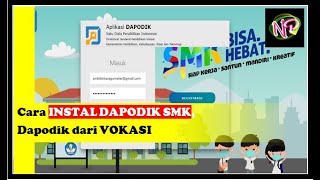 CARA INSTAL DAPODIK KHUSUS SMK [upl. by Sapowith233]