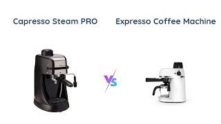 Comparing Capresso Steam PRO Espresso vs 14 Cup Expresso Coffee Machine [upl. by Nakasuji]