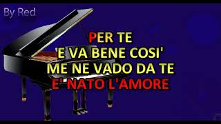 Gianni Morandi Non Son Degno Di Te karaoke [upl. by Norad]