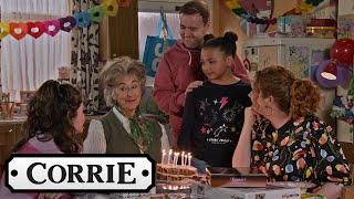 Its Evelyns Birthday  Coronation Street [upl. by Drahnreb]