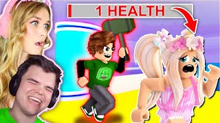 Playing Flee The Facility With 1 HEALTH With Jelly Roblox [upl. by Winna]