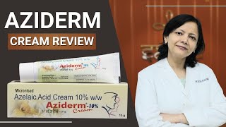 Aziderm Cream  Aziderm Cream Review  Azelaic acid  Aziderm 10 gel  Aziderm  Azelaic acid cream [upl. by Cadell552]