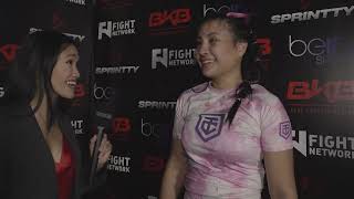 Stephanie Dy  BKB36 Postfight Interview [upl. by Yelrebmik854]