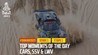 Cars Top moments  Stage 1  Dakar2023 [upl. by Parnell829]