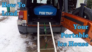 How To Easily Load Your Portable Ice House [upl. by Neeleuqcaj875]