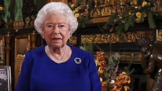 WATCH Britains Queen Elizabeth II gives coronavirus speech [upl. by Ycnaffit]