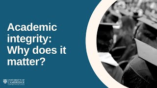 Academic Integrity Why Does It Matter [upl. by Hendrick]