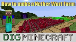 How to make a Nether Wart Farm in Minecraft [upl. by Townie]