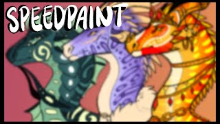 drawing 11 wof queen ocs  speedpaint [upl. by Enilesoj]