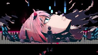 Darling in the Franxx Vanquish Synthesia Midi Piano Tutorial amp Download [upl. by Agon]