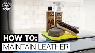 How To Correctly Clean amp Condition Leather  Chemical Guys [upl. by Yauq586]