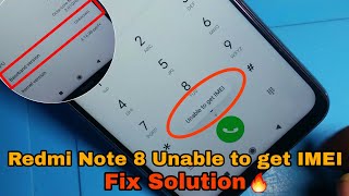 Redmi Note 8  Unable to get IMEI Baseband Unknown  IMEI Repair Fix Solution [upl. by Fillender]