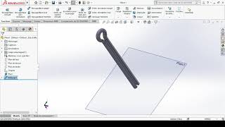 Goupille Fendue comment réalise une goupille fendue sur Solidworks [upl. by Milks623]