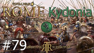 Lets Play Total War Rome Remastered  Imperium Surrectum  Kydonia  Part 79 A Wall Of Pikes [upl. by Grof]