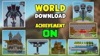 Minecraft 121 survival world download  Download map survival Mcpe 121  Mcpe world download [upl. by Sheldon]