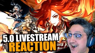 BEST UPDATE TO EVER COME TO GENSHIN stream died at the end lol  50 Livestream Reaction [upl. by Aitnyc]