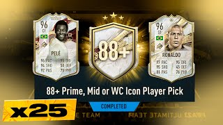 FIFA 23 25 x 88 PrimeMid or World Cup Icon Player Pick Packs [upl. by Haela743]