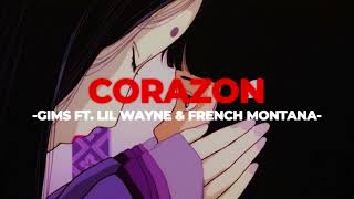 💙Corazon  Maitre Gims ft Lil Wayne amp French Montana SlowedReverb [upl. by Nnyloj]