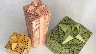 Gift Wrapping with Origami Tato style ＊ Original＊ [upl. by Anitirhc806]