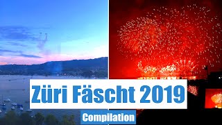 Züri Fäscht 2019  Zurich Festival Fireworks [upl. by Millicent926]