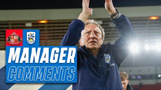 MANAGER COMMENTS  Neil Warnock on valuable point against Sunderland [upl. by Surtemed680]