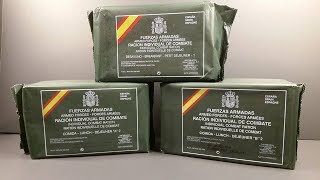 2015 Spanish Individual Combat Ration 24 Hour Set MRE Review Marathon Meal Ready to Eat Taste Test [upl. by Lesoj]