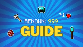 Best Renown Guide Hypixel Pit [upl. by Watkin635]