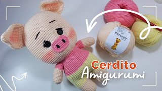 Amigurumi Cerdito Tejido a Crochet  Paso a paso fácil tutorial completo  Easy crochet Pig [upl. by Ennire917]