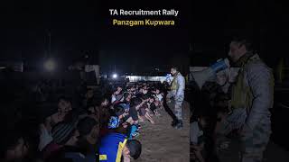 🔥 TA Army Recruitment Rally at Panzgam Kupwara 🇮🇳 motivationalvideo shorts attitude 💪 [upl. by Nyrual]