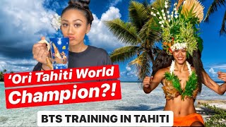 Tahitian Dance Training IN TAHITI  Behind the Scenes [upl. by Erida]