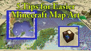 5 Tips for Making Map Art in Survival Minecraft [upl. by Ahtiekal887]