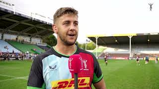 Matas Jurevicius tells us all about Harlequins v Coventry Rugby [upl. by Geri945]