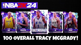 100 OVERALL TRACY MCGRADY NEBULA PACK OPENING  NBA 2K24 MYTEAM [upl. by Michi]